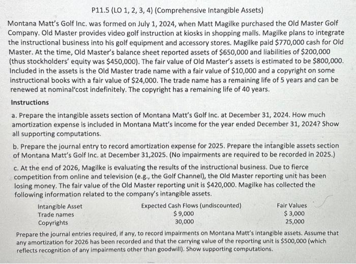 Turn this information into and excel sheet, and show the excel formulas