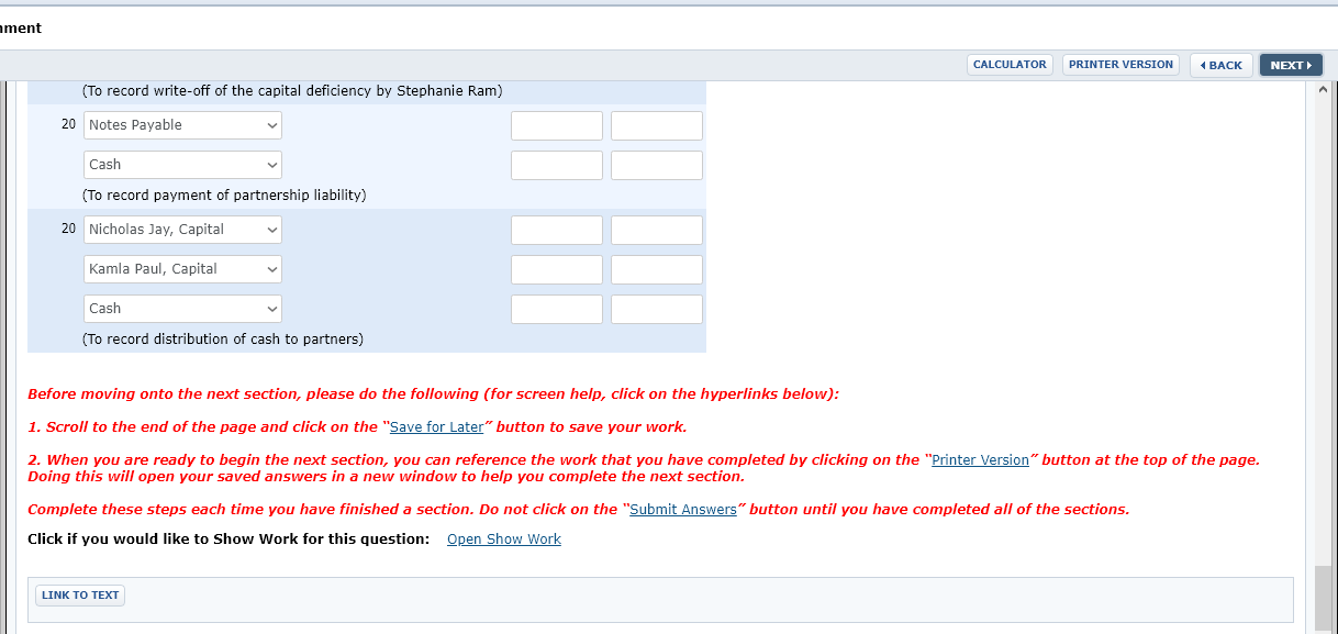 the journal entries for the sale of the "land" and "buildings", allocation