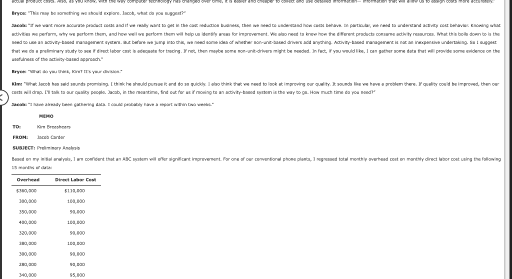 the telecommunications industry. CTB has two divisions: the Phone Division and the