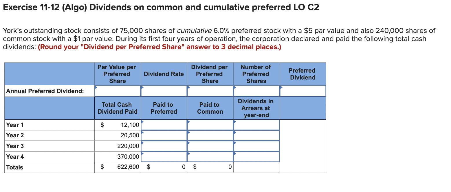 [The following information applies to the questions displayed below.] Exercise 11-11 (Algo)