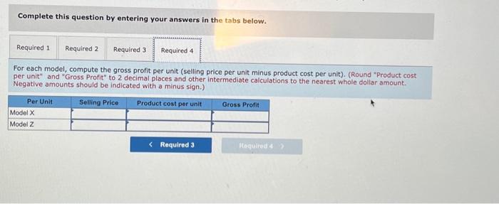 the activity rate for each activity using activity-based costing. 2. Using activity-based