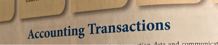  Accounting Transactions date and communicat