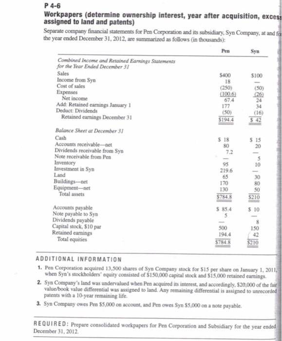  Can someone please answer problem 4-6, I am looking for the