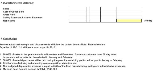 year. This budget is to be used for planning and control of