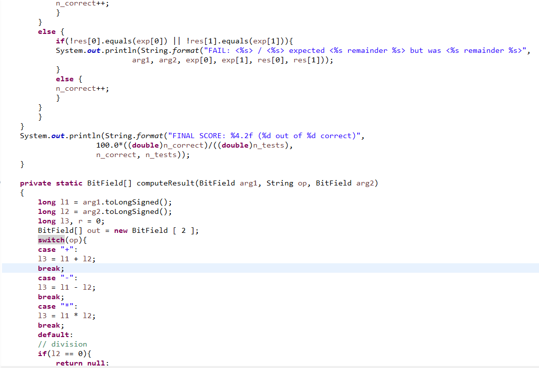 return new BitField(a.size()); } public static BitField subtract(BitField a, BitField b) {