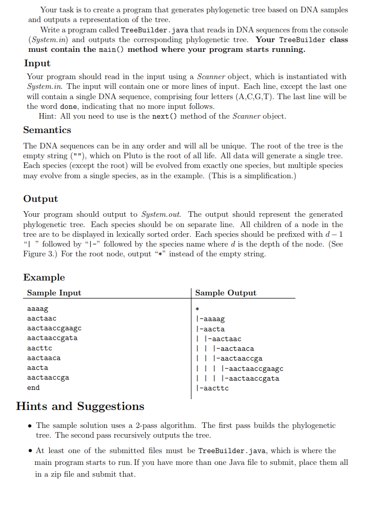 evolutionary) tree represents the evolution of species over time. Each node in
