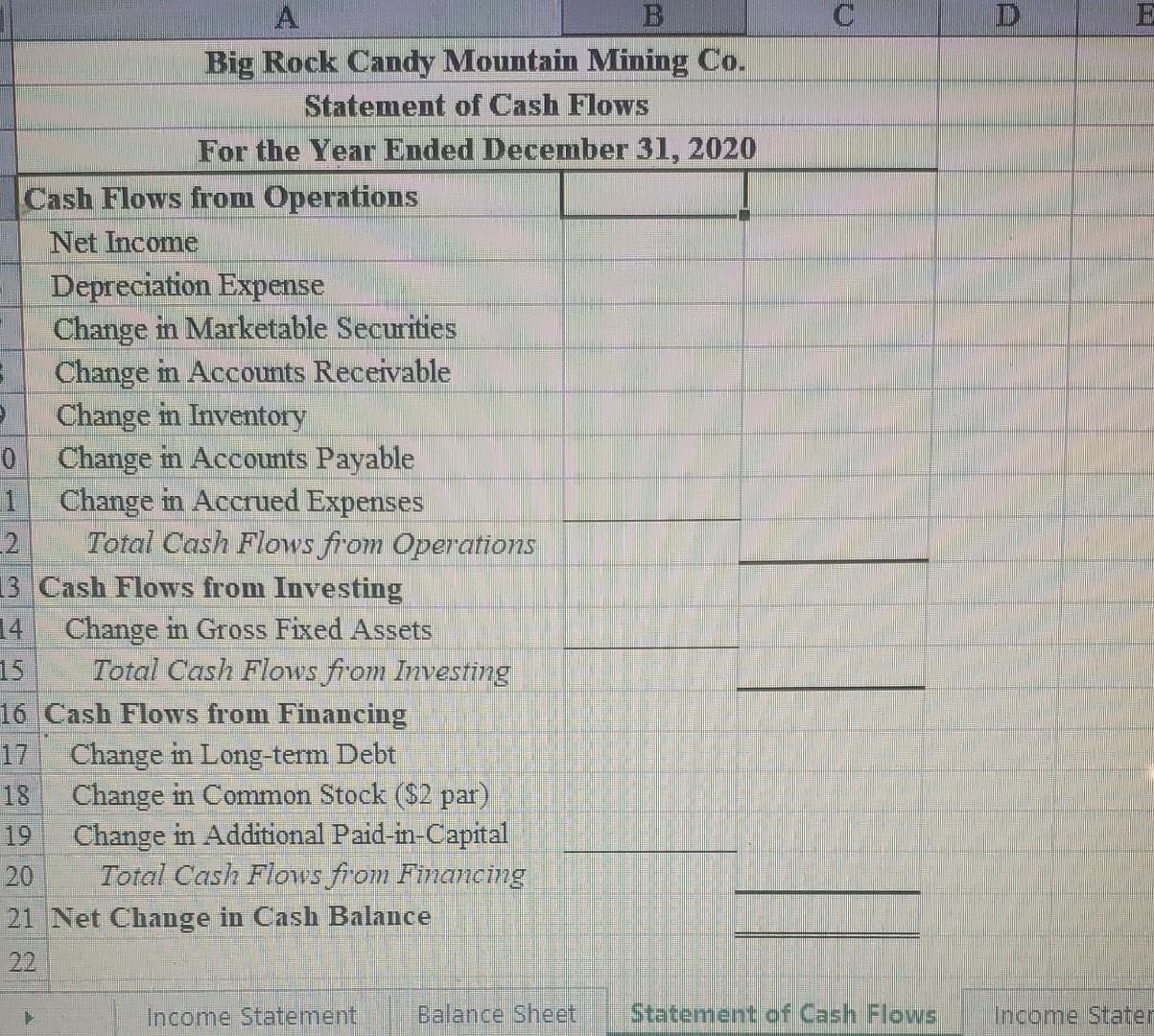 possible. Each statement should be on a separate worksheet. Try to duplic