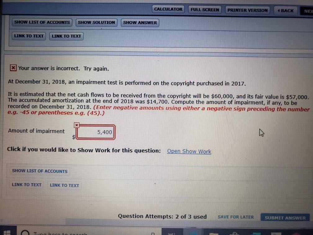 following information is available for Gorman Company. 1. Purchased a copyright on
