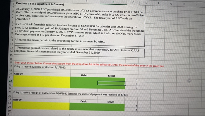  D F G H 6 E 1 Problem 18 (no significant