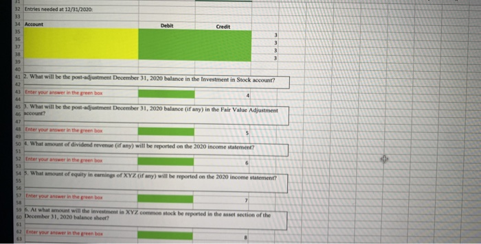 influence 2 On January 1, 2020 ABC purchased 100,000 shares of XYZ