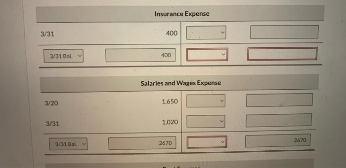 close expense accounts) Mar. 31 Income Summary Retained Earnings (To dose net