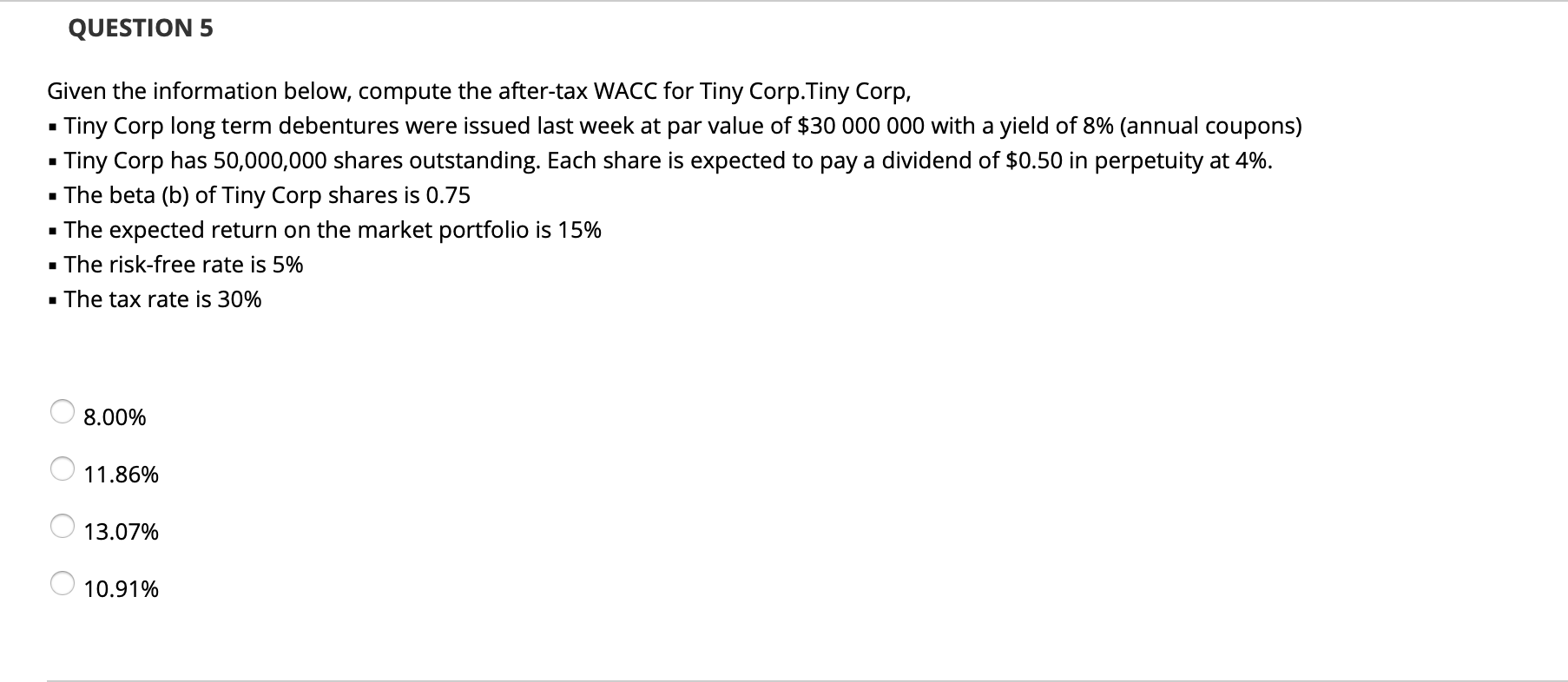cost of debt capital and the cost of equity capital. The WACC
