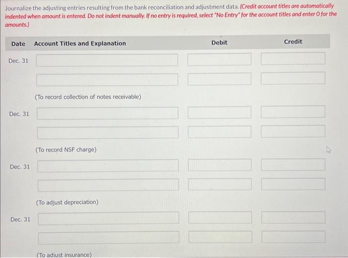 Jackson County Bank on December 31 showed a balance of $26,130. A