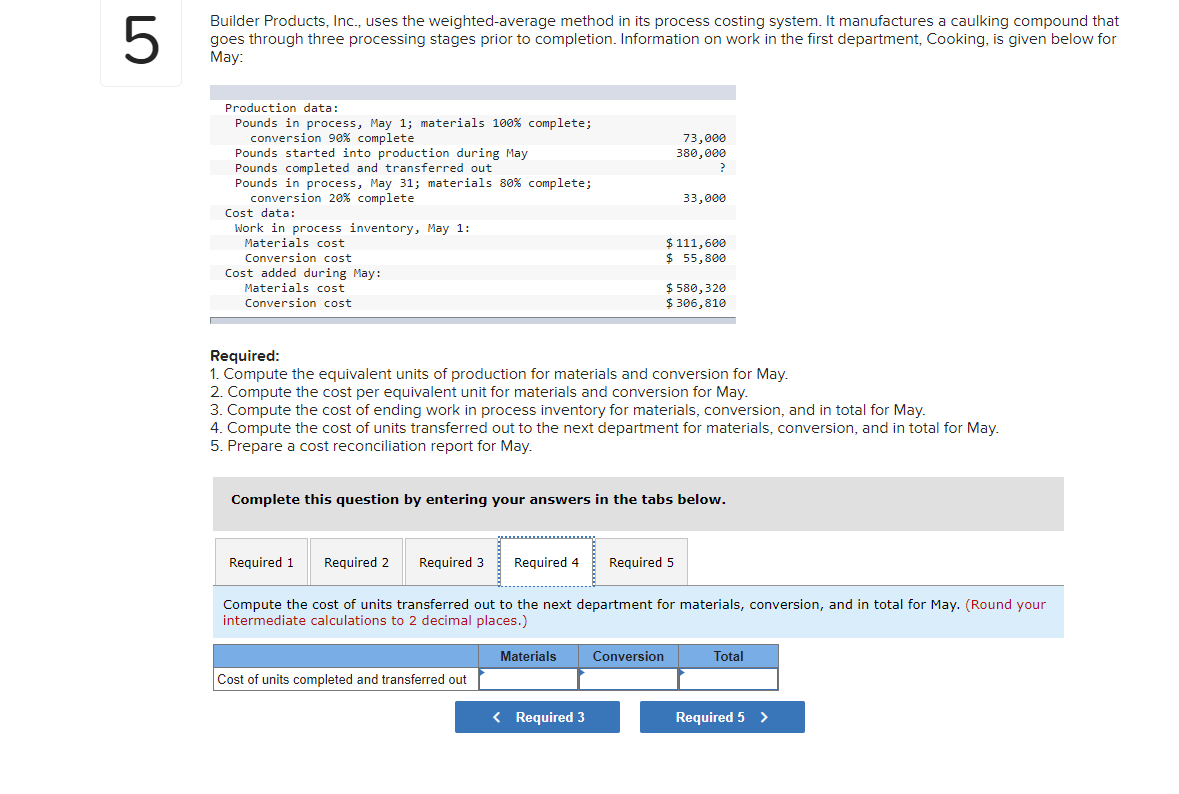 is given below for May 73,000 380,000 ? Production data: Pounds in