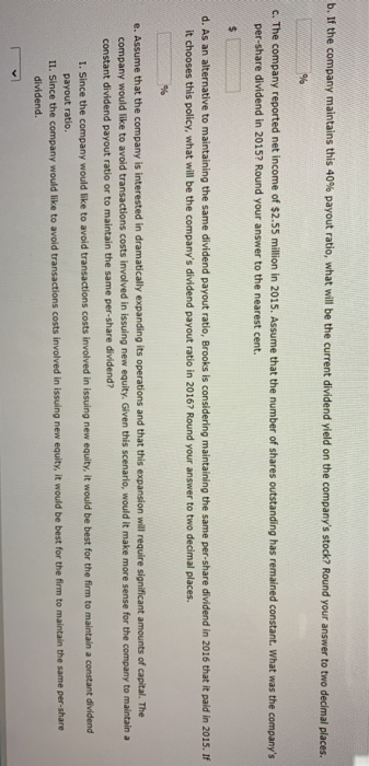 report the following 2016 Income statement (shown in thousands of dollars). Sales