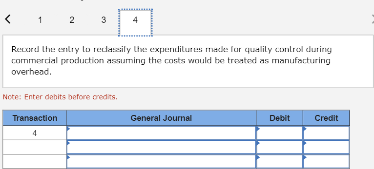 made for quality control during commercial production assuming the costs would be