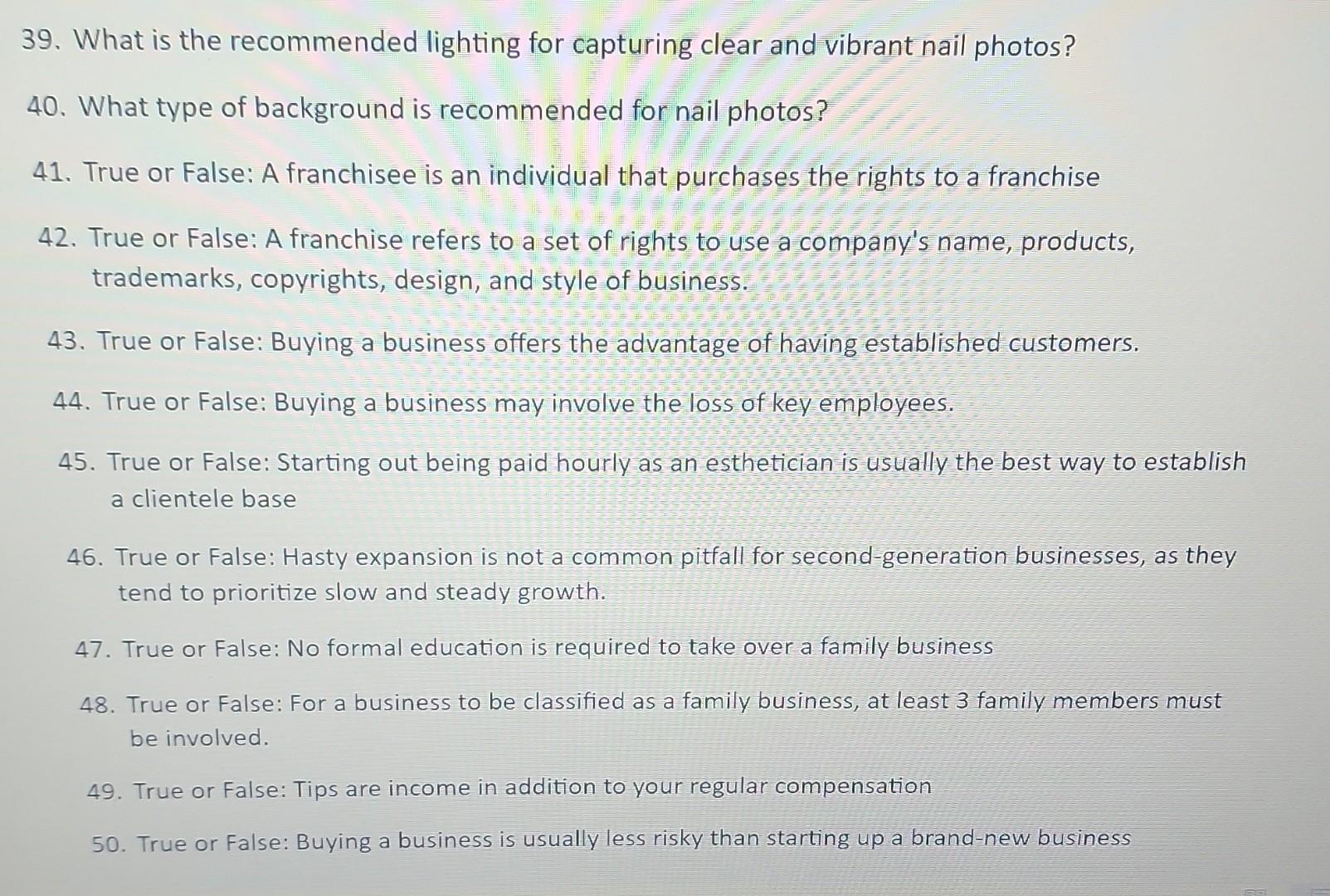  39. What is the recommended lighting for capturing clear and vibrant