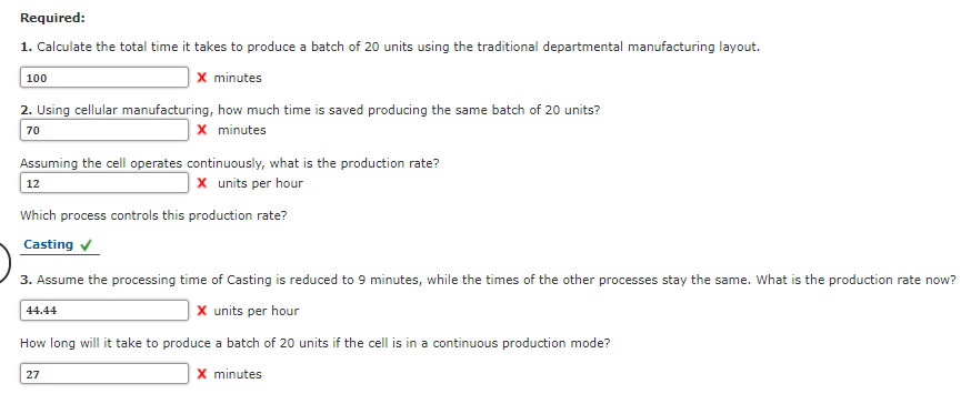 Departmental Manufacturing Gumbrecht Company has the following departmental manufacturing layout for one