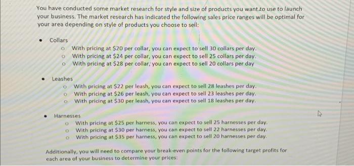 using the information i need the contributiin margin analysis and break even
