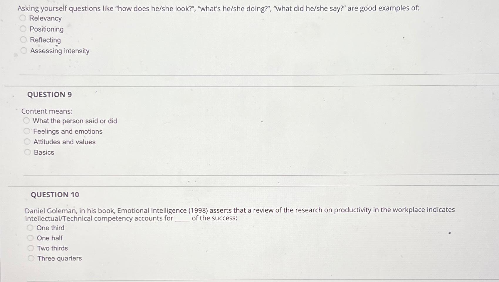  Asking yourself questions like "how does he/she look?", "what's he/she doing?",