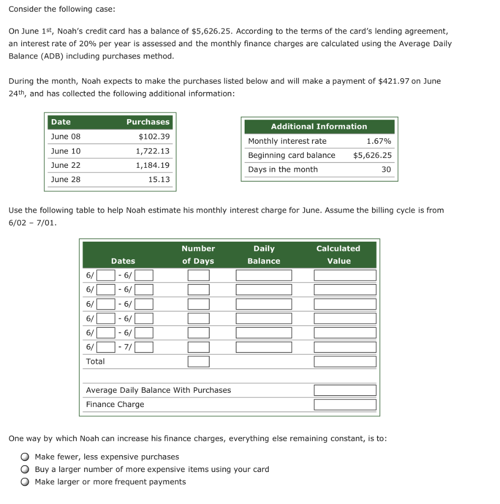 charges on credit cards Aa Aa E Finance Charges on Credit Cards