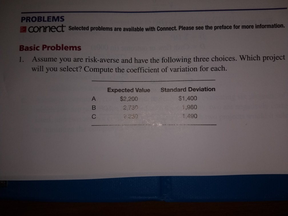 PROBLEMS connect Selected problems are available with Connect. Please see the