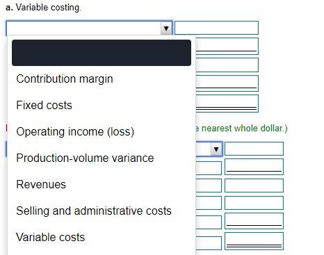 to the nearest whole dollar.) - V/arimhlementinn Requirement 1. Prepare an income