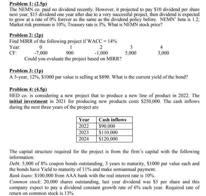 HELP ME PLEAS GUYSSS. QUICKK GUYSSS PLSSS Problem 1: (2.5p) The NEMN