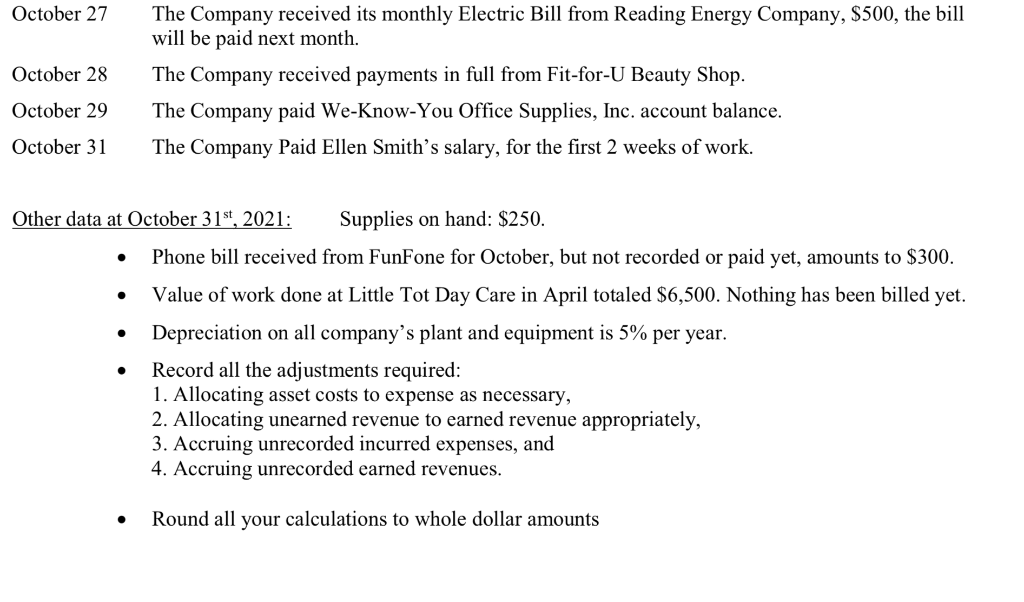 1 October 1 October 3 a October 3 The Company issued additional