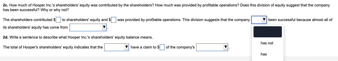 for dividends. The following is extracted from a recent annual report. (Click