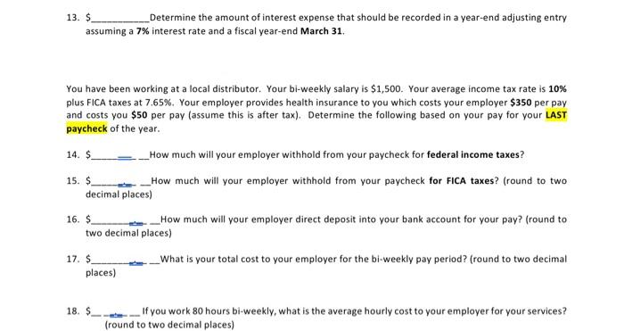 below: 1. Notes payable due in eleven months. Reporting Method A. Current