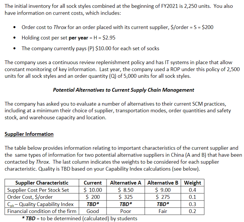the results. For both EOQ and ROP, give your final answer in