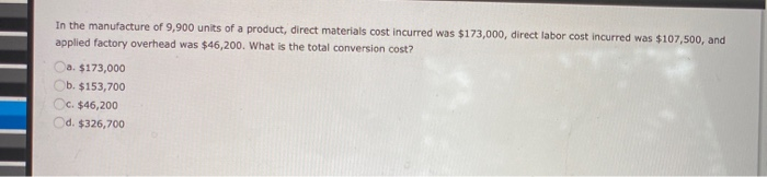 Department Shad no work in process at the beginning of the period.