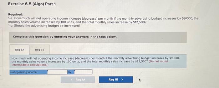 and Volume [LO6-4] [The following information appies to the questions disployed bolow.]