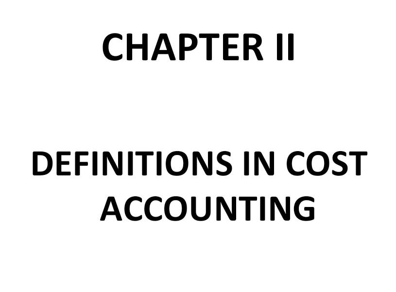 COST ACCOUNTING FACTORY OVERHEAD CONCEPT AND ALLOCATION OF FACTORY OVERHEAD CHP 8