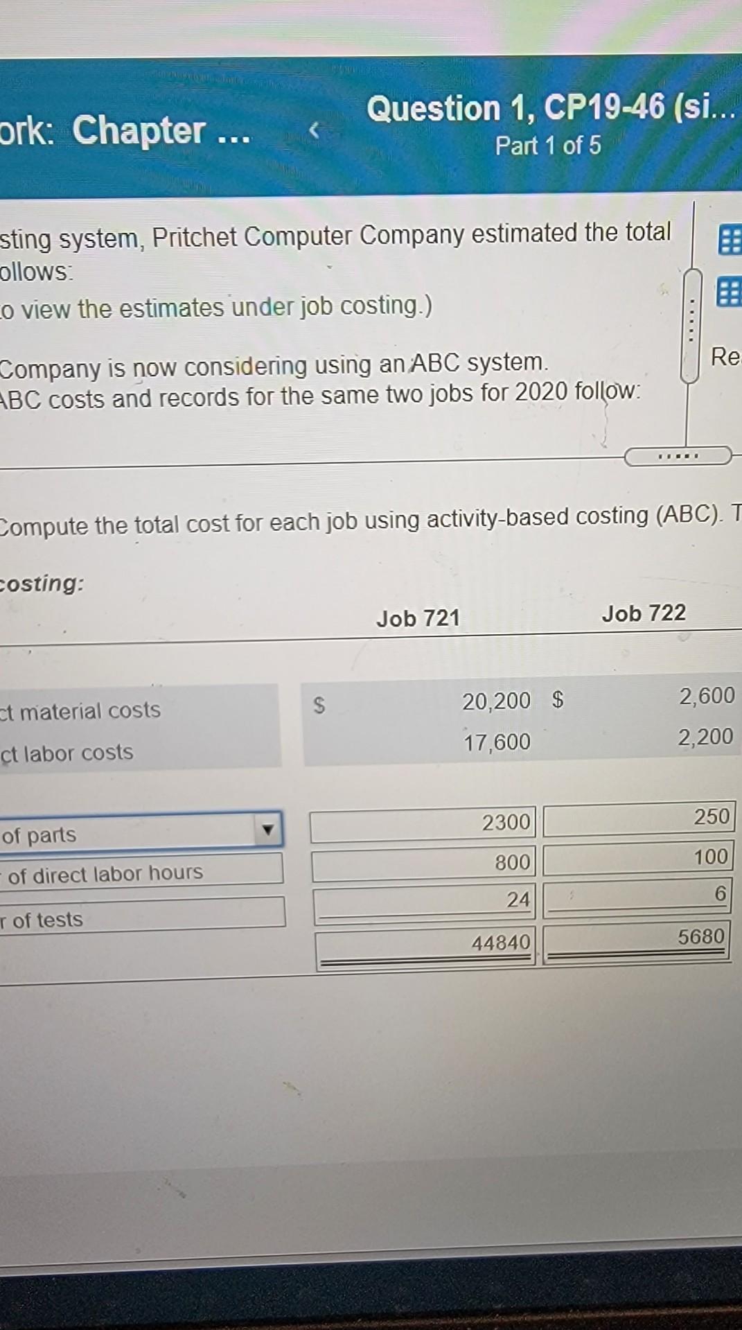 Old MathJax webview ork: Chapter ... Question 1, CP19-46 (si... Part 1