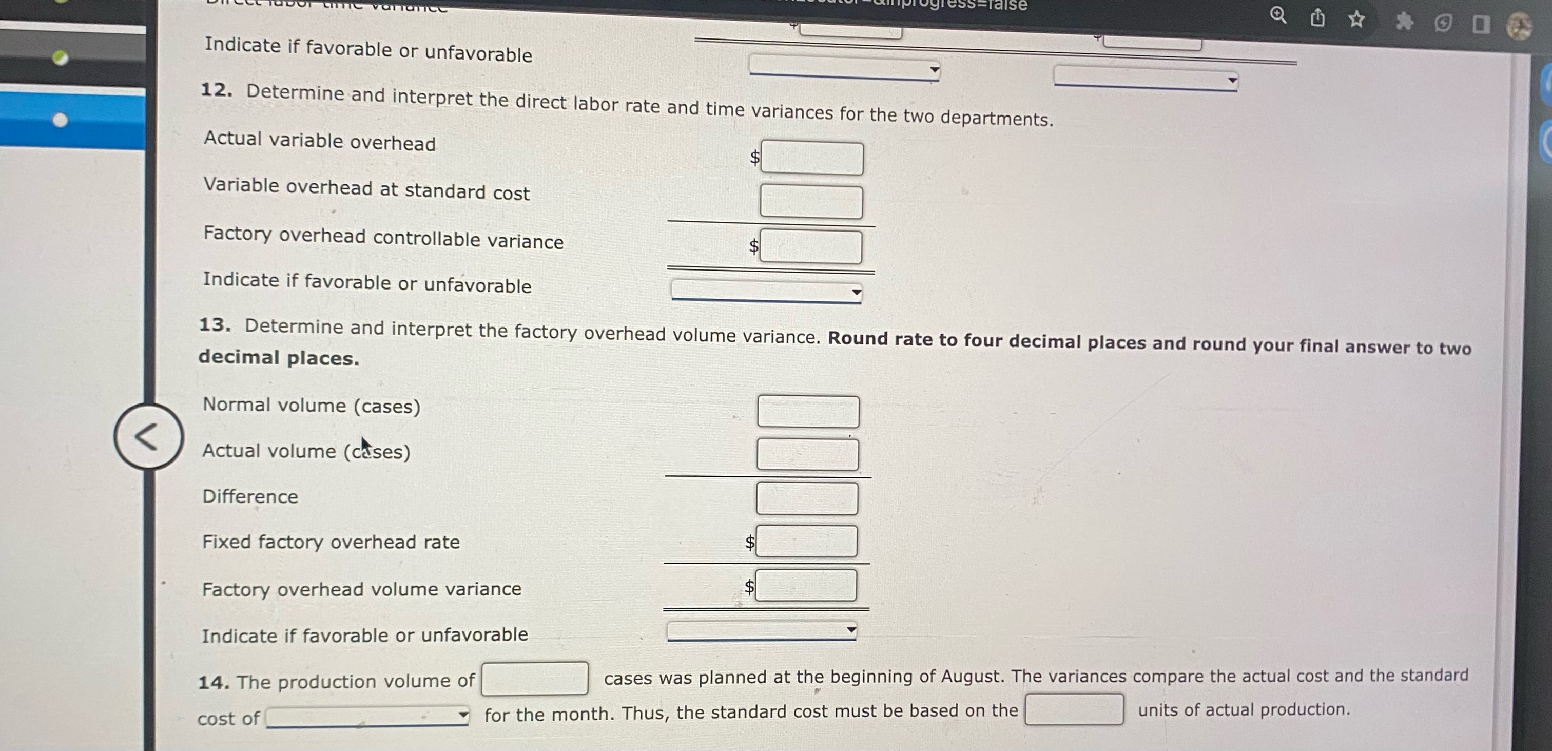 places and round your final answer to two decimal places. 14. The