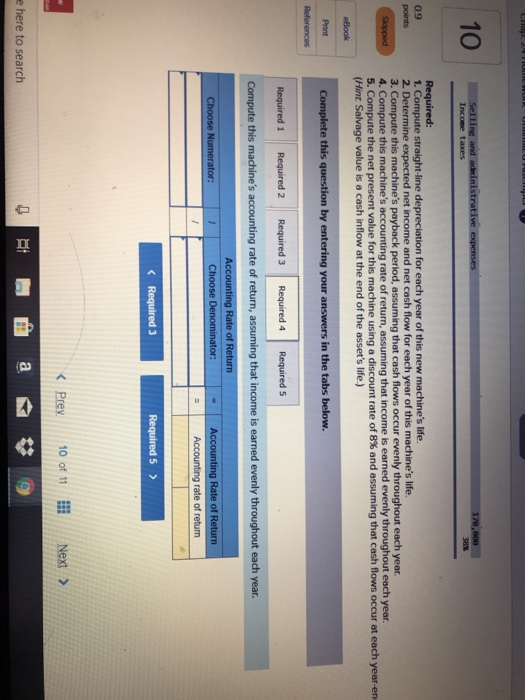 Chap. 24 h 10 Required: 09 for each year of this new