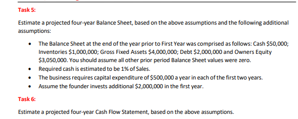 Can you please answer Tasks 5 and 6 from the following tasks?