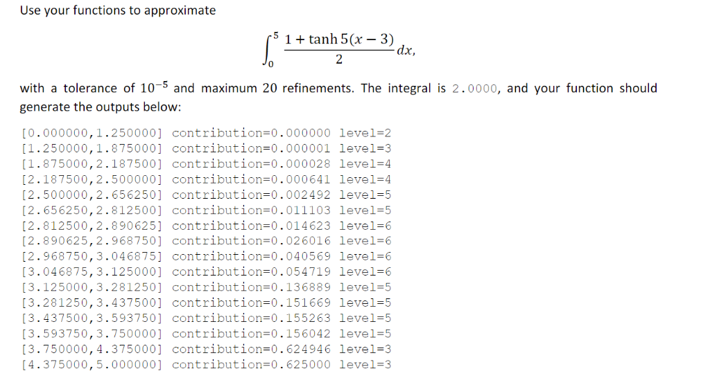 sum = gauss(f,a,b) % This function evaluates the Gaussian quadrature of order