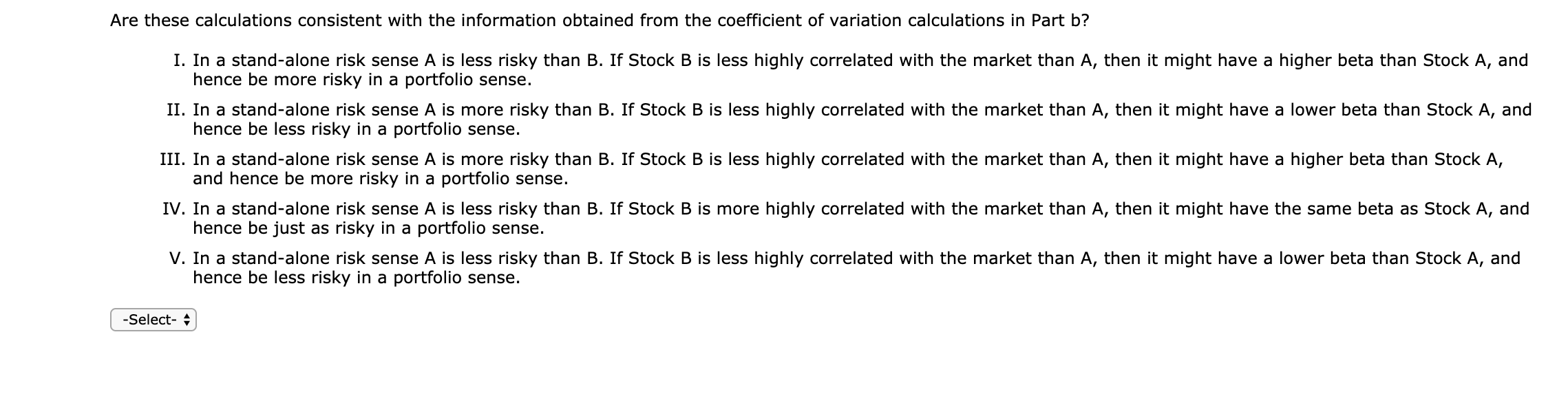 the expected rate of return, 1B, for Stock B (TA = 12.90%.)