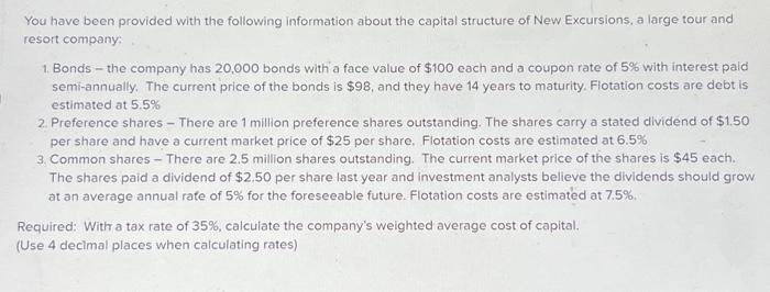 please show calculations this is full question please show calculation thanks You