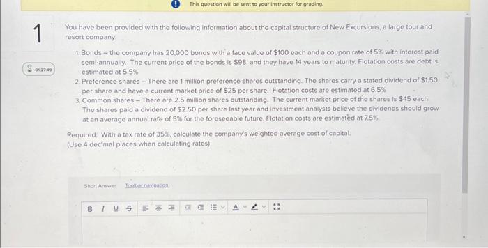 have been provided with the following information about the capital structure of