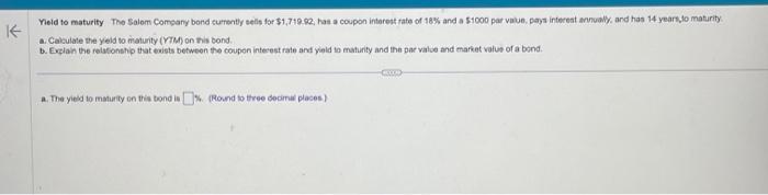 bond sell at a discount b. if the bond is giving a