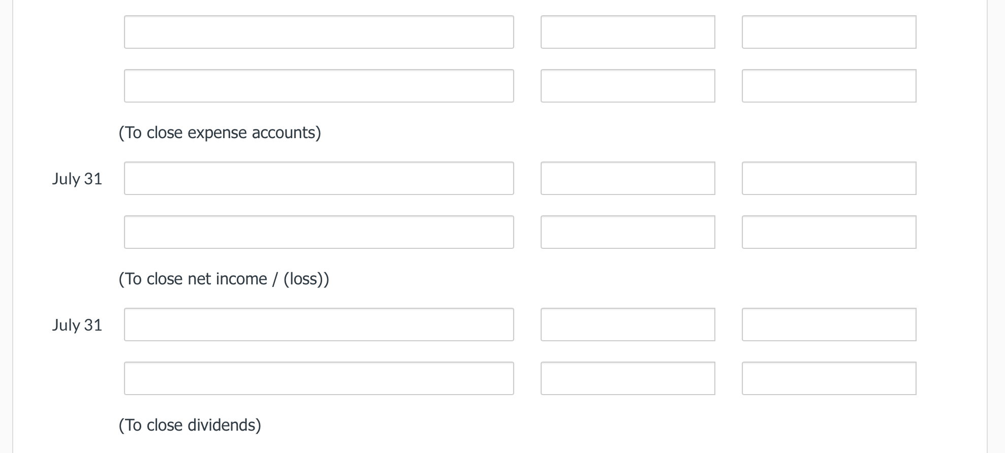 adjusted trial balance as of the end of its fiscal year is