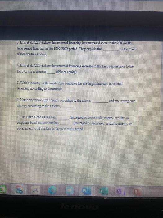 firms between fims in weak earo countries and itrong euro countries; they
