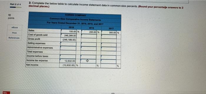 Income Statements For Years Ended December 31, 2019, 2018, and 2017 2019