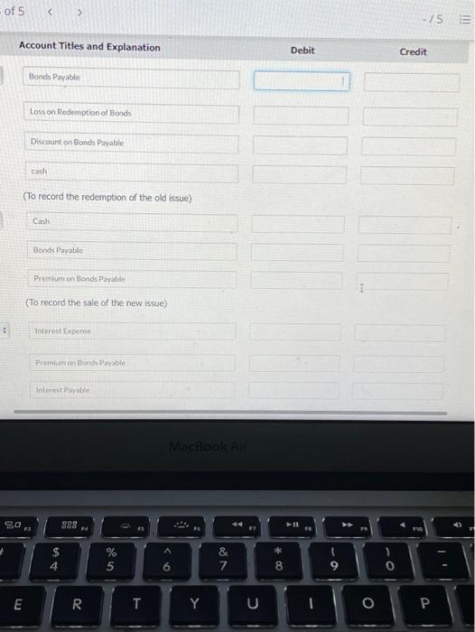 12% bonds with a par value of $840,000 due in 20 years.