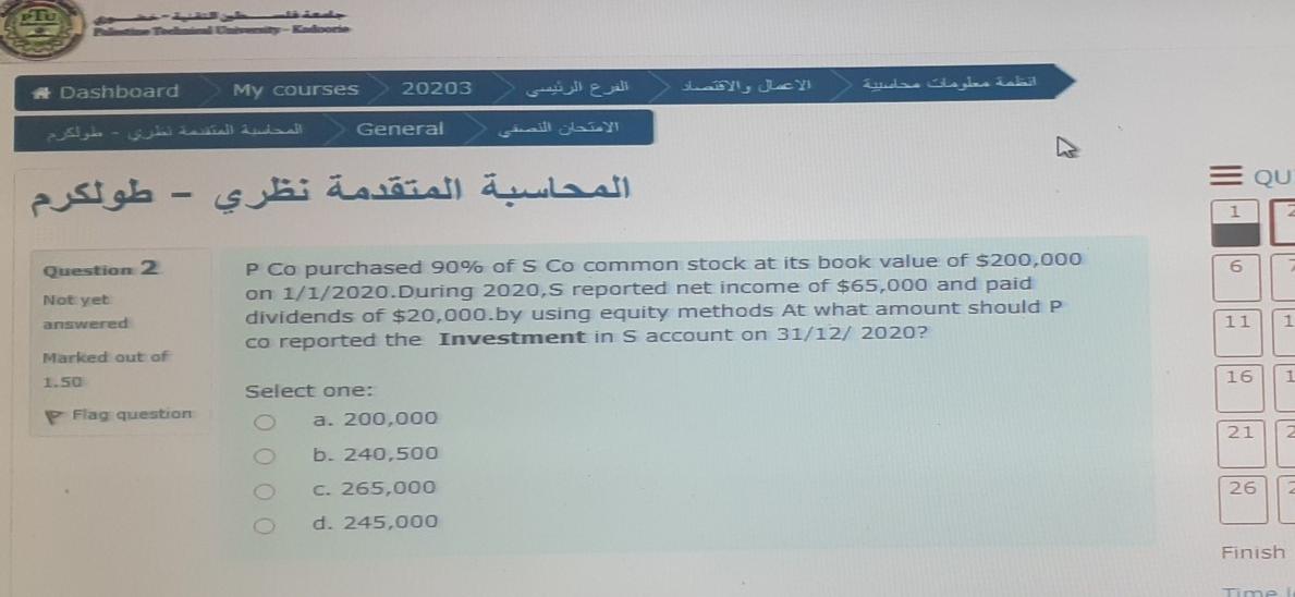  To Dashboard My courses 20203 - General OU - Question 2