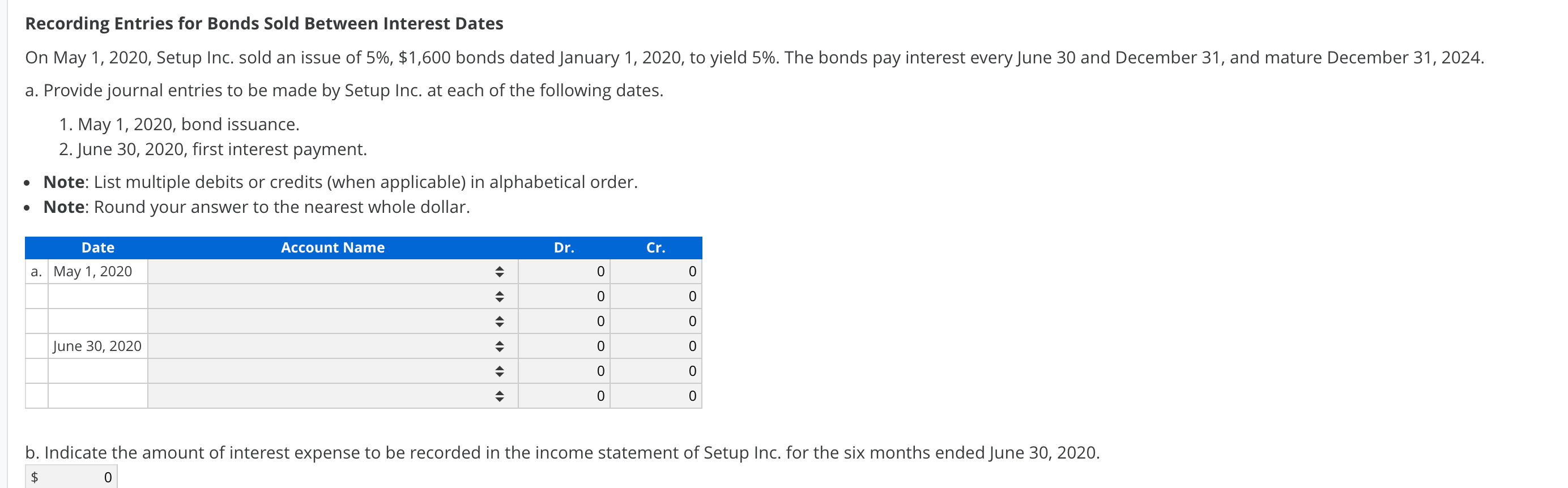  Can I get help with the wrong ones. Recording Entries for